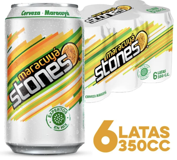 Pack Cerveza Lemon Stone Maracuya Lata 470cc x 6